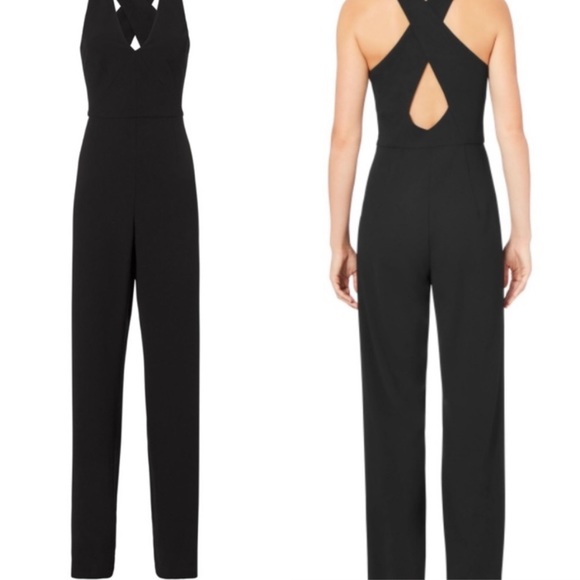 NWT Black Penelope Cross Back Jumpsuit - Picture 2 of 3
